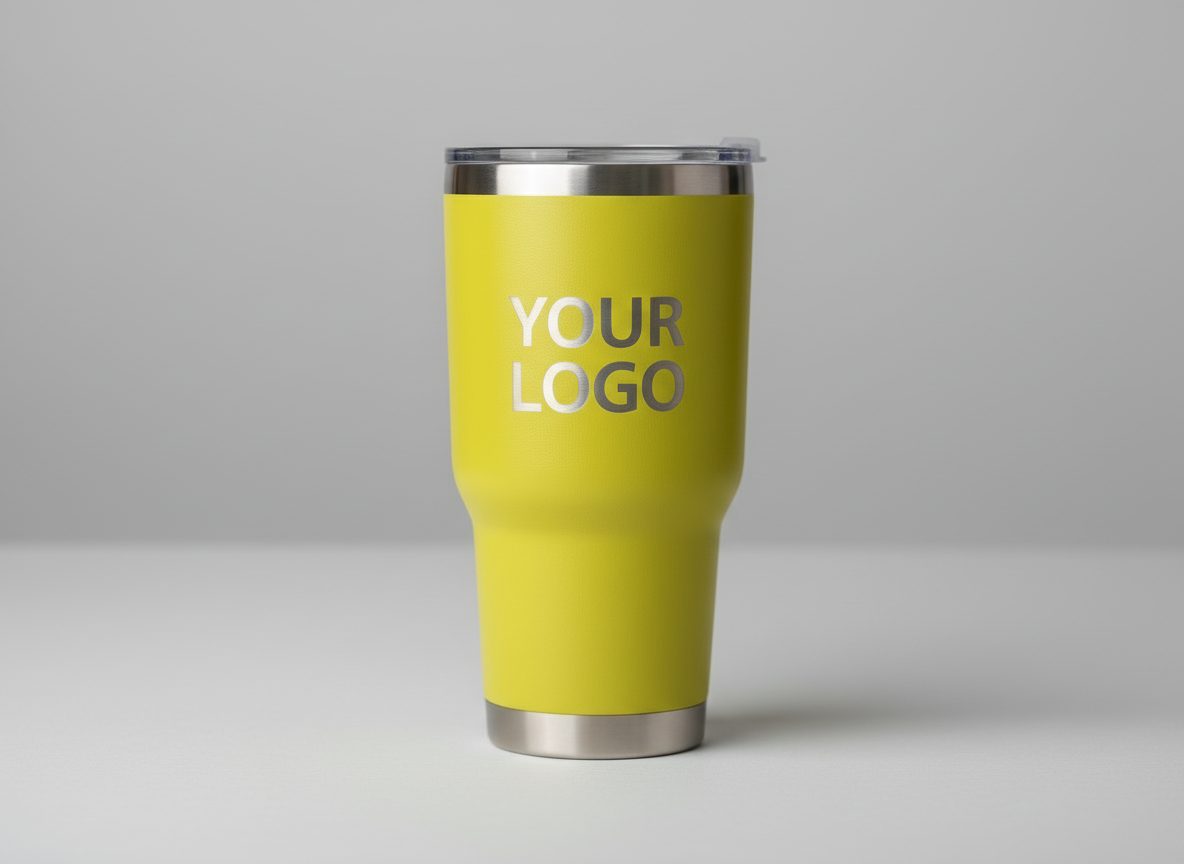 الكوب الأصفر بدون يد