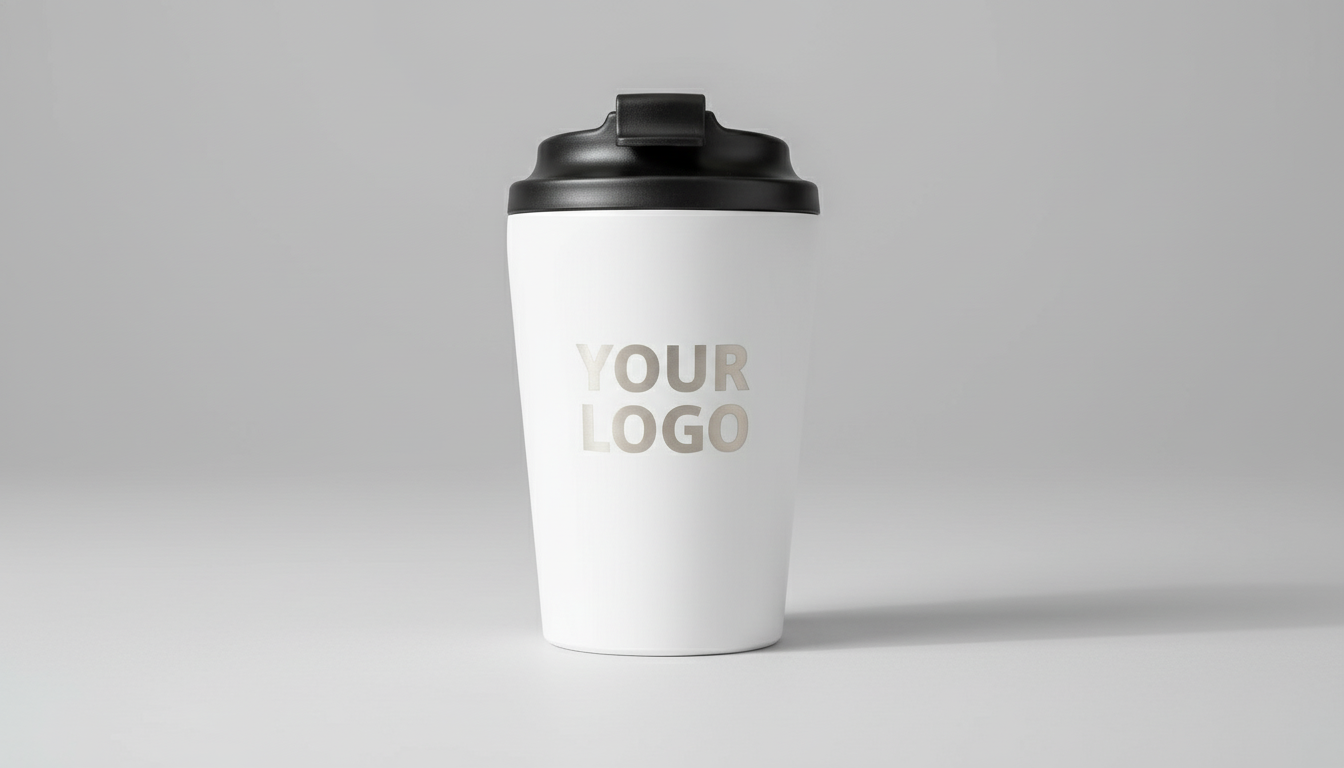 كوب القهوة الأبيض