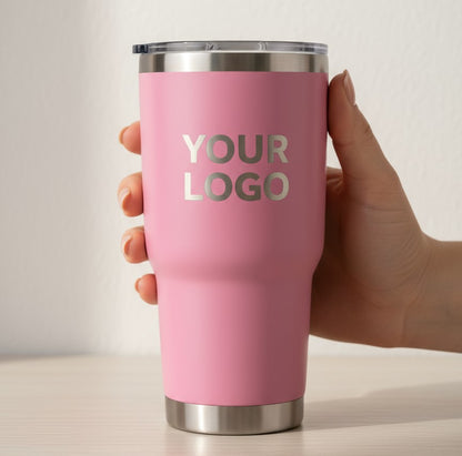 Personalized Stainless Steel Tumbler – Laser Engraved Name or Logo | 30oz Double Wall Insulated Cup