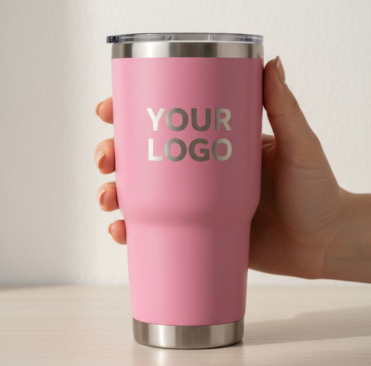 Personalized Stainless Steel Tumbler – Laser Engraved Name or Logo | 30oz Double Wall Insulated Cup