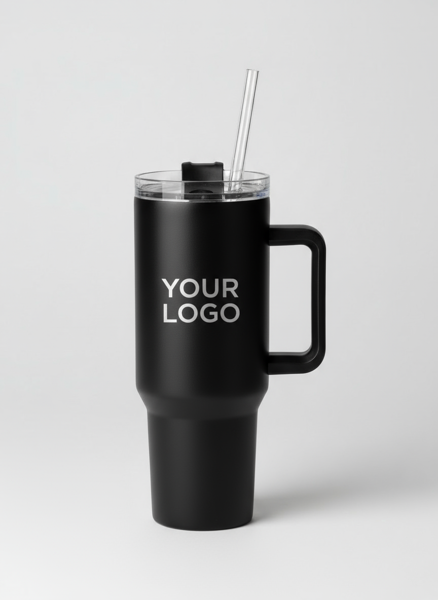 الكوب الأسود مع YOUR LOGO