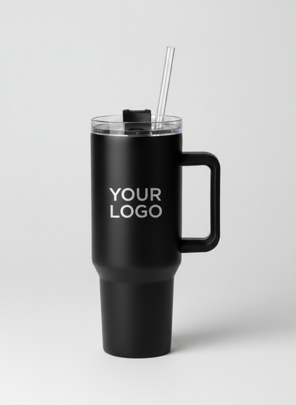 الكوب الأسود مع YOUR LOGO
