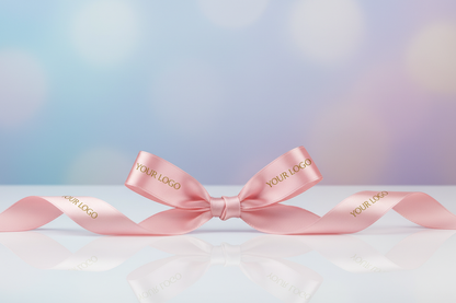 شريطة ساتان مع YOUR LOGO